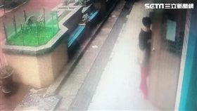 新北,瑞芳,鼻頭國小,偷竊,小偷 女竊賊穿大紅褲登校行竊 瑞芳警一眼認出速破竊案(圖/翻攝畫面)