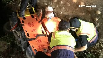 農夫返家騎車遭蜜蜂螫　失控摔3米溝