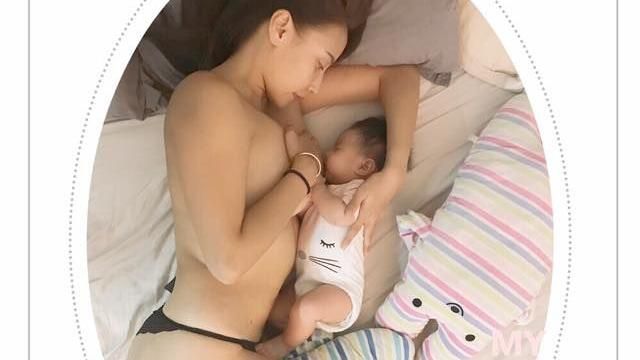 安歆澐餵母乳　老公樂當「嬰孩」讚…