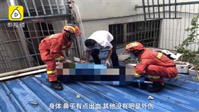 女童,墜樓,防盜網,悲劇,消防員,／翻攝自梨視頻