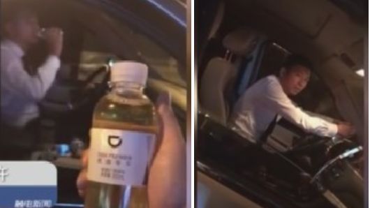 喝滴滴專車瓶裝水秒吐…竟是司機的尿