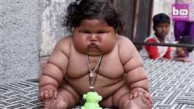 印度,體重,罕病,女嬰,肥胖（圖／翻攝自YouTube）