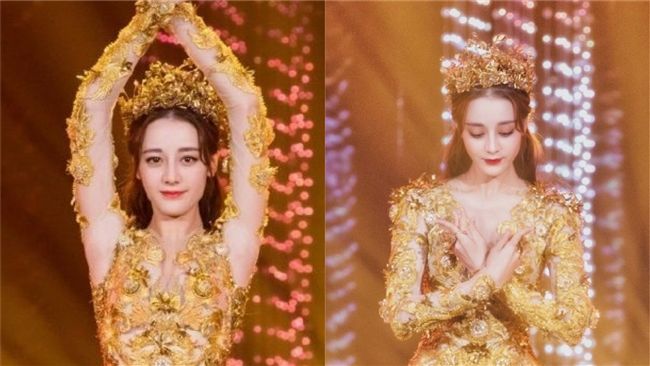 迪麗熱巴女神裝超仙！一抬手竟被嫌粗