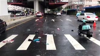 BMW違規左轉！女騎士被撞噴飛命危