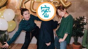  林宥嘉跟老婆丁文琪愛子「酷比」的雙滿月見面會，「S.H.E」Selina、Ella到場慶賀。(翻攝臉書)