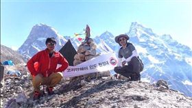 南韓登山隊的金昌浩（Kim Chang-ho），在尼泊爾格加山（Mount Gurja）遭猛烈暴風雪吹落山崖，罹難。（圖／
翻攝自@tso_la 推特）