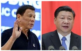 菲律賓,杜特蒂,中國大陸,習近平（合成圖／翻攝自rappler、新華網）