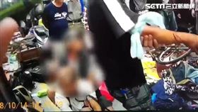 攤販,夜市,柴刀,萬華,翻攝畫面