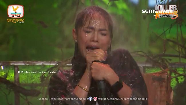 歌唱節目泡蛇池唱歌！選手嚇到飆高音