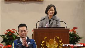 蔡英文總統15日上午接見「2018年印尼亞洲帕拉運動會」代表團。（圖／記者盧素梅攝）
