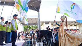 花博哈薩克馬術團誓師（圖／台中市政府提供）