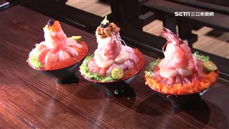 丼飯疊18公分！甜蝦、海膽一目了然