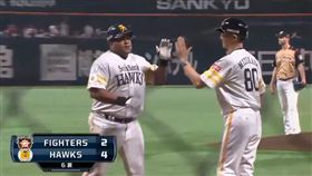 軟銀洋砲Alfredo Despaigne單場雙響砲。（圖／翻攝自軟銀推特）