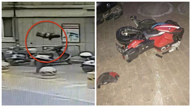 和5歲兒吵架！爸竟高空丟30kg車