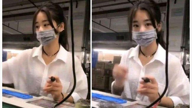 最美工廠妹摘口罩遭酸　網熱議其實…