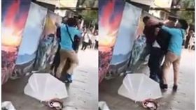 新北,野柳風景區,導遊,黑色豪門企業,打架（圖／翻攝黑色豪門企業）