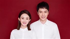 趙麗穎與馮紹峰《女兒國》裡未成正果，戲外兩人同結連理。（圖／翻攝自趙麗穎微博）