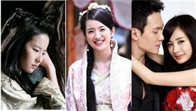  馮紹峰 歷年螢幕情侶。(翻攝微博)