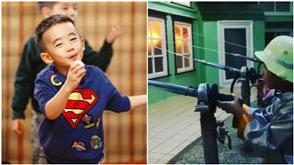 Jasper在台灣　化身超萌消防員