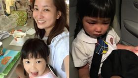 麥雅緻,女兒,痛哭,張頴康(圖/翻攝自張頴康麥雅緻專頁臉書)