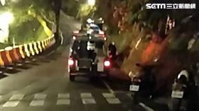 東吳大學盧姓男大生疑因曬衣滑倒，從宿舍3樓跌落至1樓，所幸僅有手臂骨折，經送醫後已無大礙（翻攝畫面）