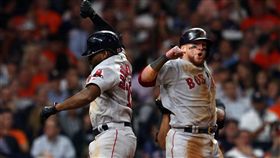 紅襪Jackie Bradley Jr.開轟逆轉。(圖／路透社／達志影像）