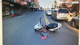 台中老翁穿越道路被撞死／翻攝畫面