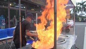 炒鴨肉像特技表演 生炒鴨肉羹超吸睛