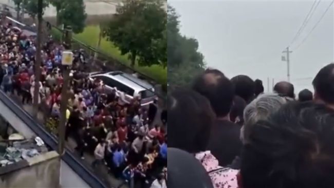 來送葬就能拿錢！富翁父出殯現場擠爆