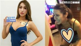 女房代Cami因騎馬機影片爆紅邀上節目親自示範。（組合圖／蕭翰弦攝影／翻攝自網路）