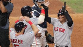 Rafael Devers敲3分砲。（圖／路透社／達志影像）