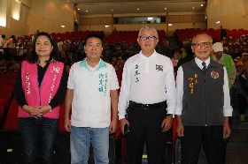 苗栗縣長選舉號次抽籤　4參選人合影