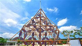 落實環保理念  花博外埔園區打造全國首座免電也會亮裝置藝術
／中市府提供