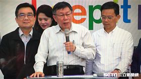 柯文哲行動競選總部開幕園遊會 柯文哲回應失言 盧冠妃攝