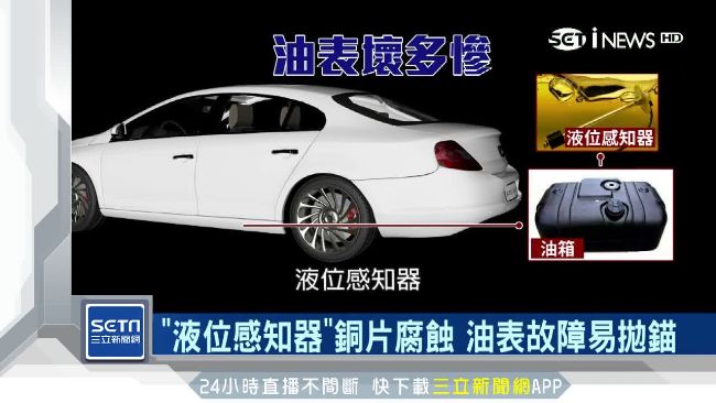 汽車加劣油　恐害「液位感知器」故障