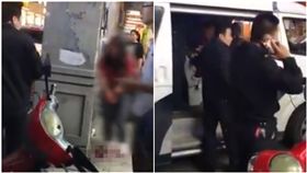 大陸,廣西,領錢,踩腳,提款機（圖/翻攝自微博）