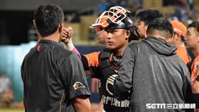 統一獅捕手林祐樂。（圖／記者王怡翔攝影)