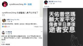 許多藝人第一時間為普悠瑪車上傷亡乘客祈福。（組合圖／翻攝自眾藝人臉書）