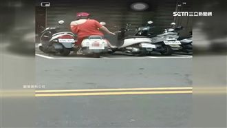 大媽踹倒電動車秒閃人　網怒喊肉搜
