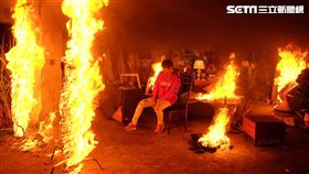 「心有餘悸」歌曲MV現場陳零九多停留二秒超危險。（圖／滾石唱片）