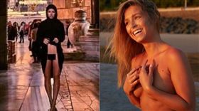 金髮正妹帕本挑戰全裸照（圖／翻攝自Marisa Papen臉書）