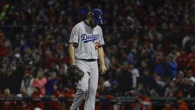▲Clayton Kershaw在世界大賽首戰表現不佳。（圖／美聯社／達志影像）