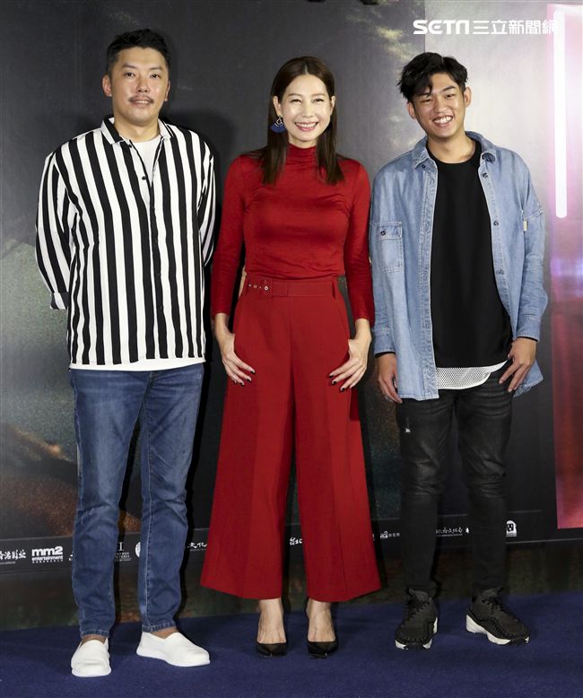電影「幸福城市」段鈞豪、丁寧、謝章穎。（記者林士傑/攝影）