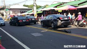 台中十九甲菜市場（新仁路一段）車禍／民眾賴小姐提供