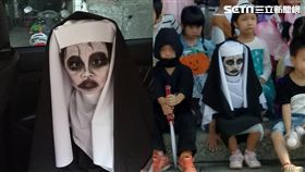 萬聖節！妹妹詭異扮「鬼修女」超逼真　怨念超深嚇壞同學
圖／Tina Li授權提供