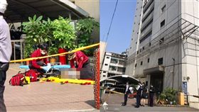 台北,中山北路,墜樓,女子。翻攝畫面