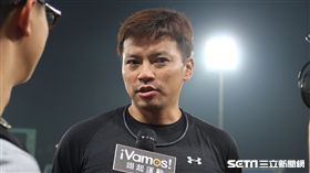 桃猿投手林柏佑。（圖／記者王怡翔攝影）