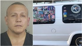 美國郵包炸彈客嫌犯塞尤（Cesar Sayoc Jr.）是川普支持者，已被逮捕。（圖／路透社／達志影像）