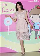 林志玲擔任「一同寶貝你的未來，HPV疫苗年底全面開打」的宣傳大使。（記者邱榮吉/攝影）