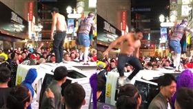 澀谷,狂歡,痴漢,萬聖節,扮裝,騷擾,逾矩,惡作劇,　圖／翻攝自推特　https://goo.gl/QU4y9F